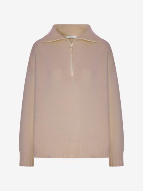 Max Mara half-zip wool sweater