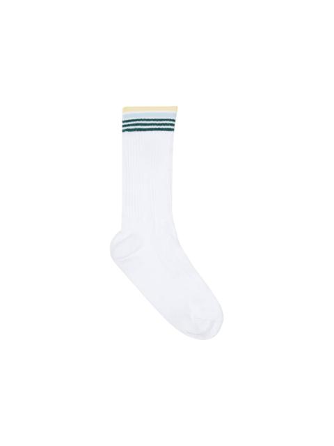 CASABLANCA Casablanca Stripe Monogram Sport Socks 'White'