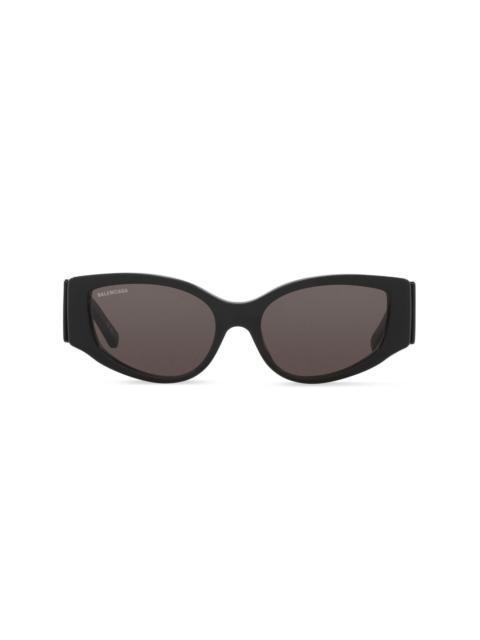 BALENCIAGA logo-print cat-eye sunglasses