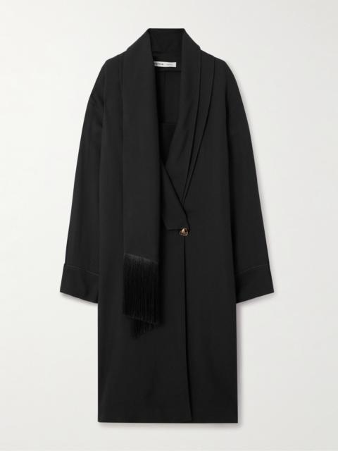 Carven Scarf-detailed Crepe Midi Dress