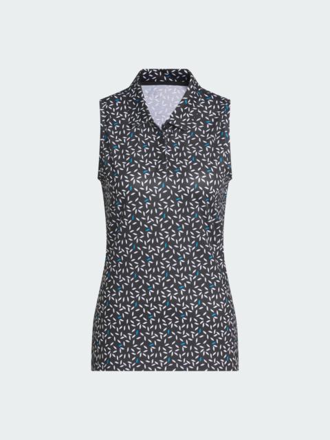 adidas ULTIMATE365 PRINTED OTTOMAN CLIMACOOL SLEEVELESS POLO