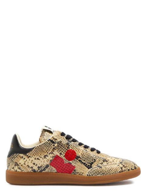 Isabel Marant Étoile Isabel Marant étoile Kaycee Snake-print Leather Sneakers