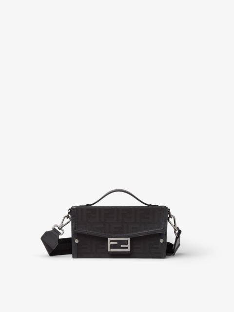 FENDI Soft Trunk Black FF nylon bag