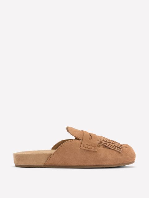 BODEN Etta Ghillie Mule Clogs-Tan
