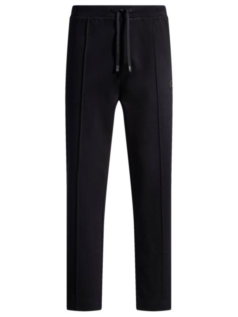 BOSS COTTON TRACKSUIT BOTTOMS WITH DOUBLE B MONOGRAM