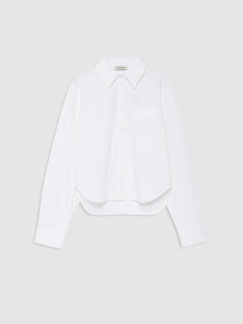 ANINE BING Scott Cropped Shirt - White