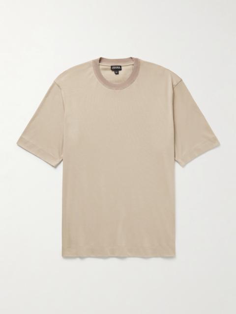 ZEGNA Cotton and Silk-Blend Jersey T-Shirt