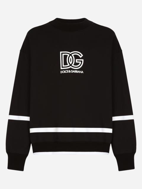 Dolce & Gabbana Round-neck sweatshirt with DG logo
