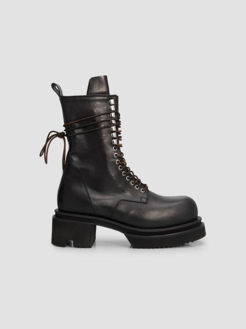 Rick Owens Men's Tower Lace-Up Bogun Boots - Black