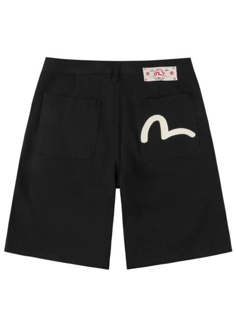 Seagull Print Pocket Shorts