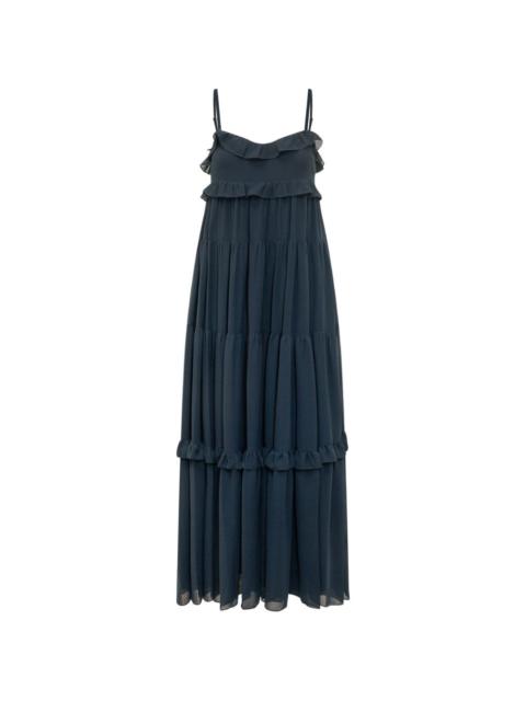 MICHAEL KORS Ruffled Georgette tiered maxi dress