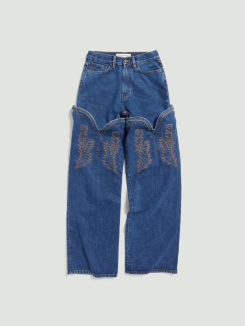 Y/Project Classic Cowboy Cuff Jeans | REVERSIBLE