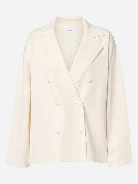 Max Mara Calte double-breasted crêpe blazer