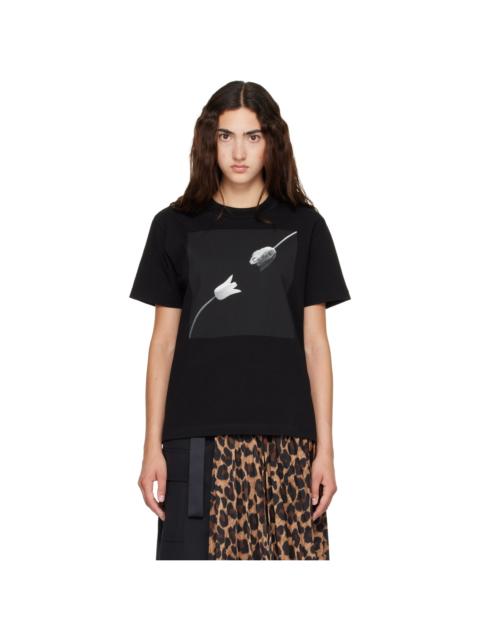 sacai Black Robert Mapplethorpe Tulip T-shirt