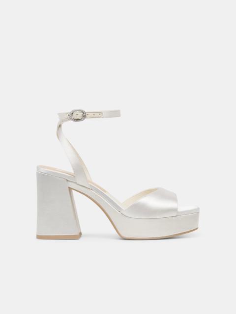 dolce vita FELICA HEELS WHITE SATIN