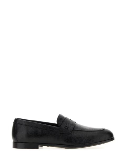 FERRAGAMO Black leather Tiberio loafers