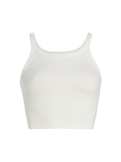 WARDROBE.NYC Women's Hailey Bieber Rib-Knit Tank Top - Off White