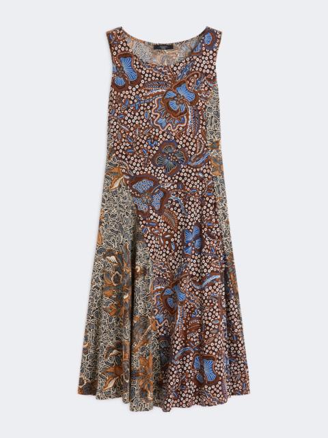 WEEKEND Max Mara Printed jersey midi dress - TOBACCO
