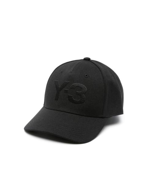 Y-3 flocked-logo baseball cap