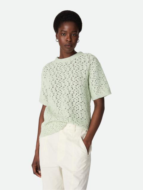 Bottega Veneta Cotton Crochet Knit T-Shirt