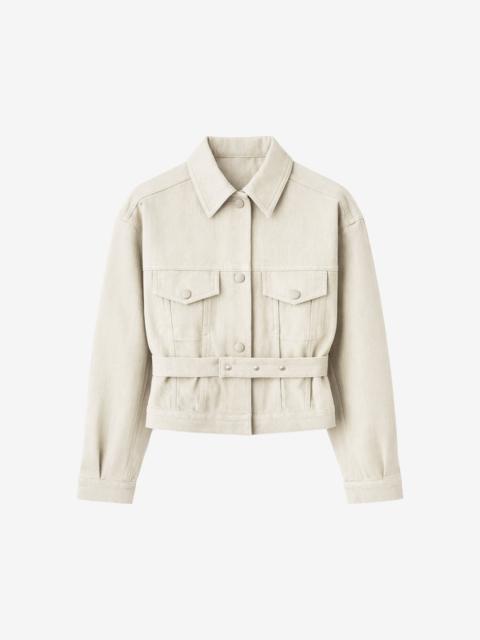 The Frankie Shop Oslo Cotton Cinched Jacket - Beige