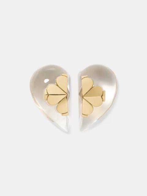 kate spade Spade Flower Lucite Statement Studs