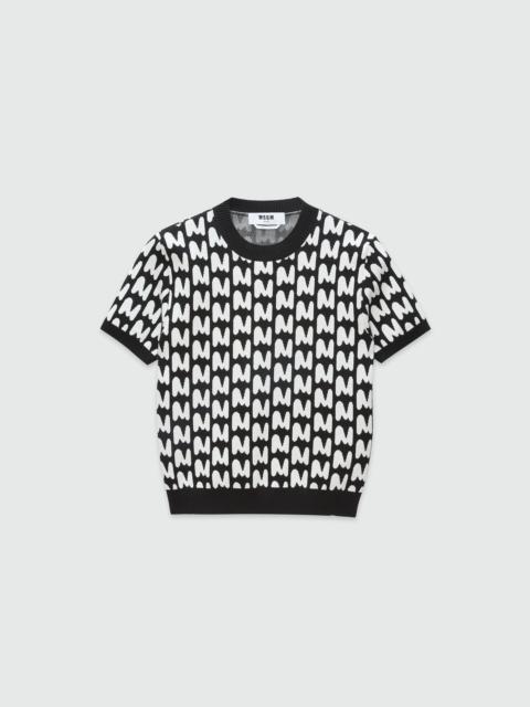 MSGM Jacquard "TheMwave" shirt