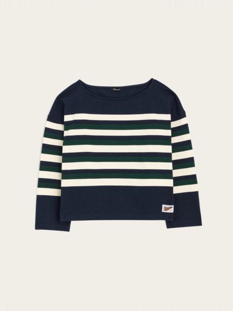 Madewell The Rugby Boatneck Long-Sleeve Tee in Club Cotton