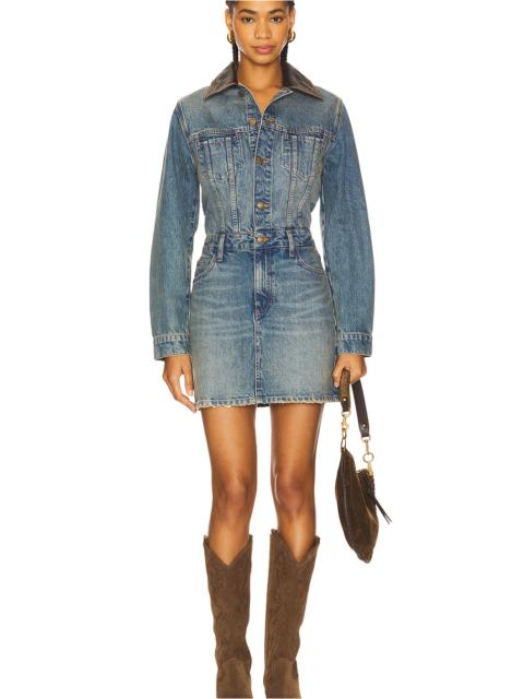 SIMKHAI Maxella Denim Jacket Mini Dress