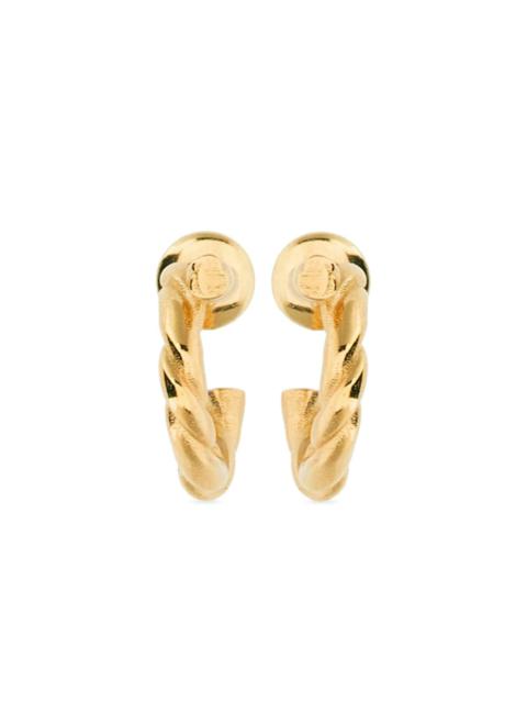 FERRAGAMO small-hoop design polished-finish earrings