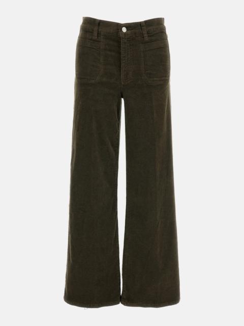 FRAME Velvet pants: Le Slim Palazzo Modernist Pocket
