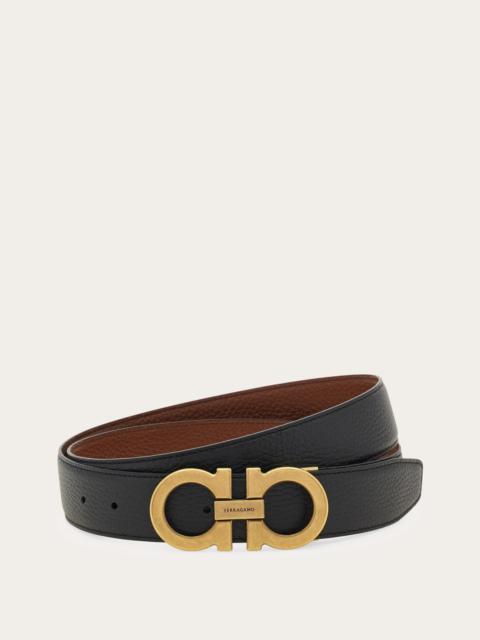 FERRAGAMO Gancini reversible and adjustable belt