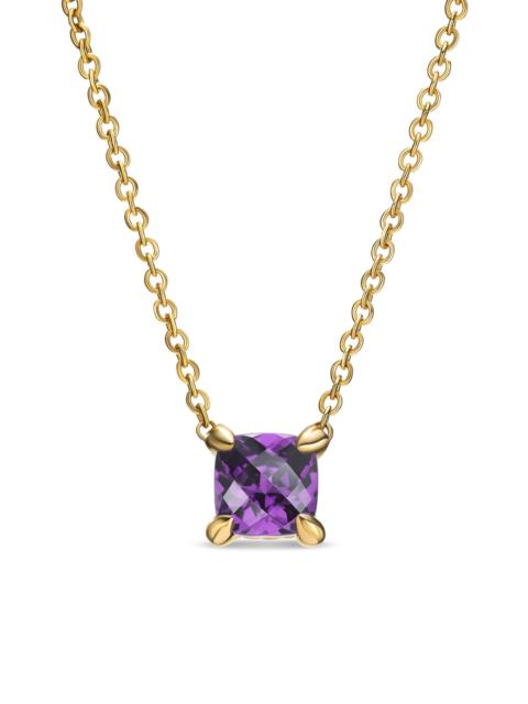 DAVID YURMAN Women's Micro Chatelaine Pendant Necklace in 18K Yellow Gold - Amethyst