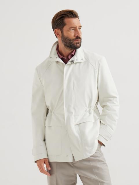 Brunello Cucinelli Bonded nylon unlined field jacket