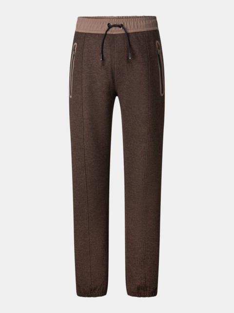 BOGNER Bryan Flannel Pants in Dark brown