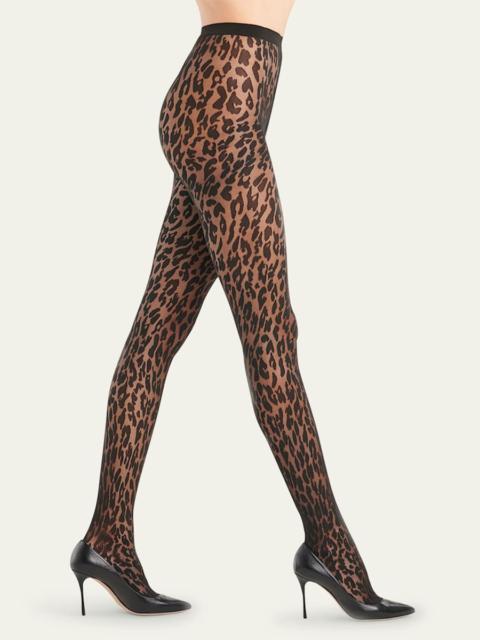 Wolford Josey Animal-Print Tights