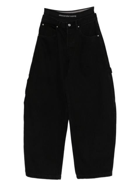 Alexander Wang five-pocket black jeans