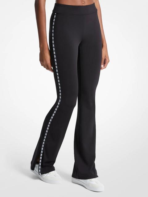 MICHAEL KORS Logo Tape Flared Leggings