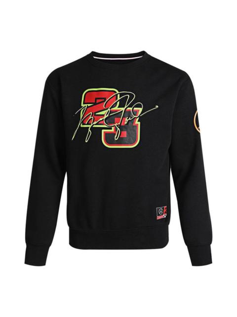 Air Jordan Basketball Print Digital Crewneck Pullover Fleece Sweatshirt For Men Black DD3877-010