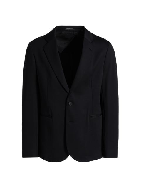EMPORIO ARMANI Men's Rice Stitch Sport Jacket - Black
