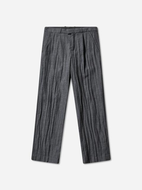 Our Legacy Borrowed Chino Black Chalk Stripe | REVERSIBLE