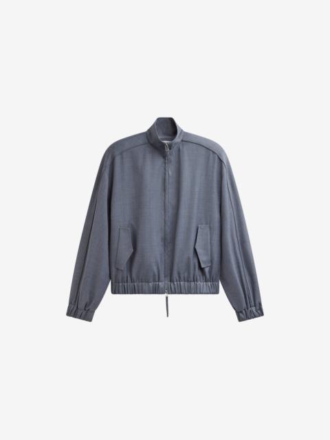 The Frankie Shop Jalen High Neck Jacket - Grey Melange