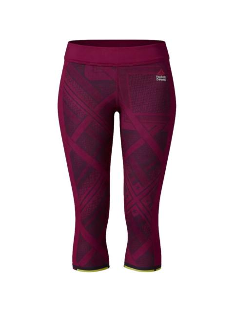 Reebok patterned elasticated cropped leggings