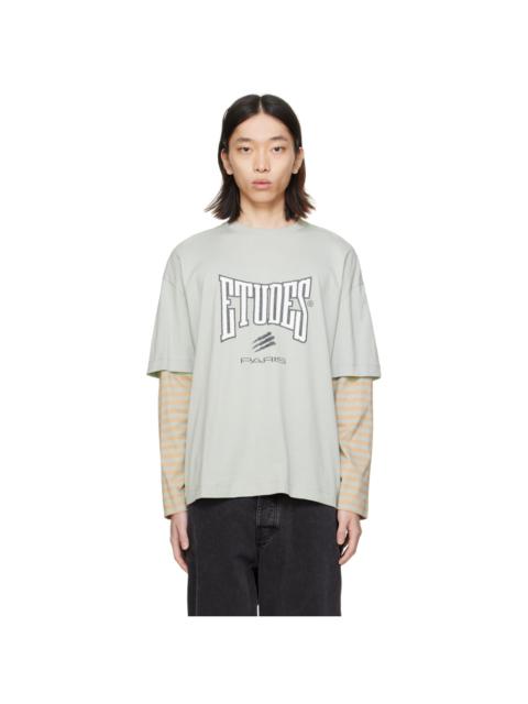 Gray Goudron Boxing Pigeon Long Sleeve T-Shirt