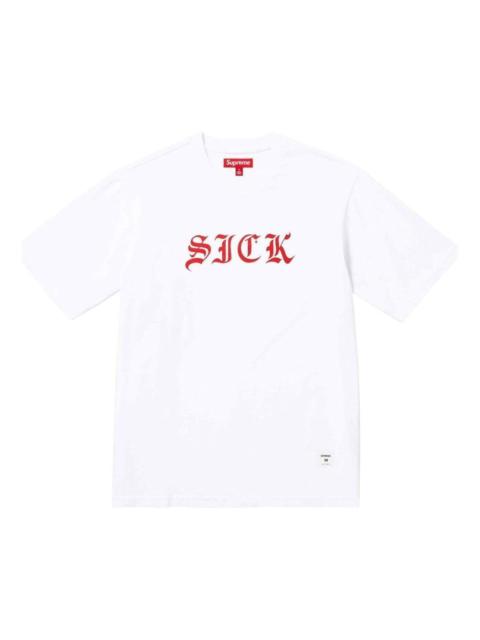 Supreme 최우수 Sick S/S Top 'White Red' SUP-SS24-045