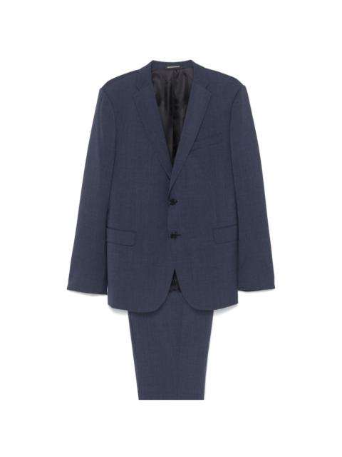 single-breasted slim suit