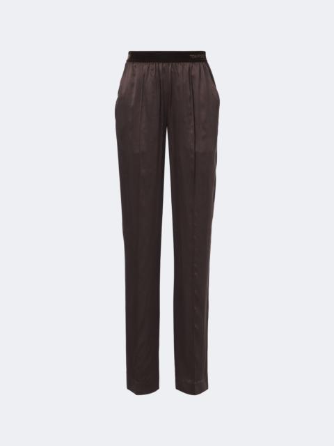 TOM FORD Silk satin straight pants