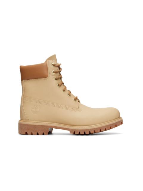 Timberland Beige 'Timberland Premium' 6-Inch Waterproof Boots
