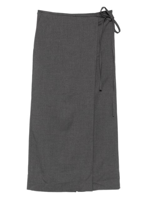 Dunst wrap tie-fastening skirt