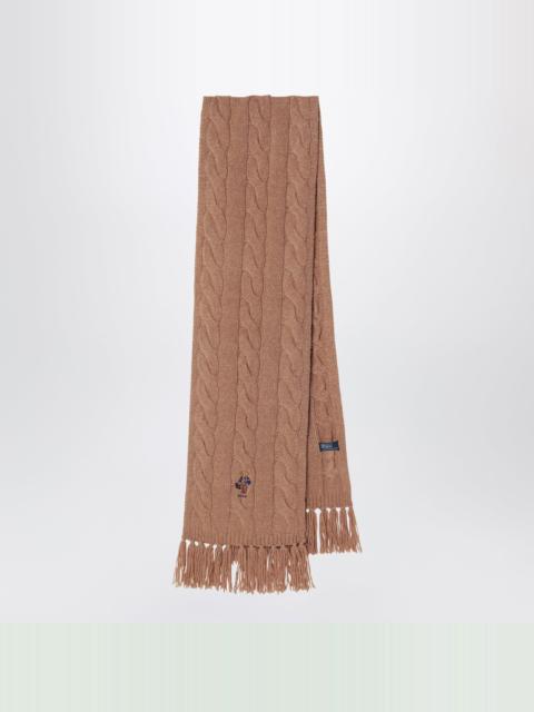 Polo Ralph Lauren Polo Bear camel wool scarf